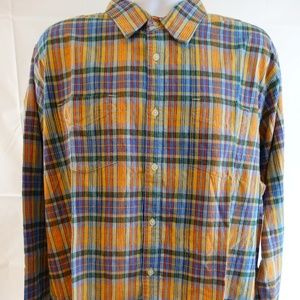 Carbon 2 Cobalt XL Men's Multi-Plaid Long Sleeve